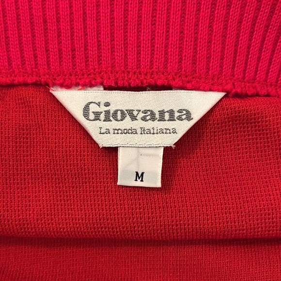 Italian Style Red Knit Skirt - Picture 5 of 7